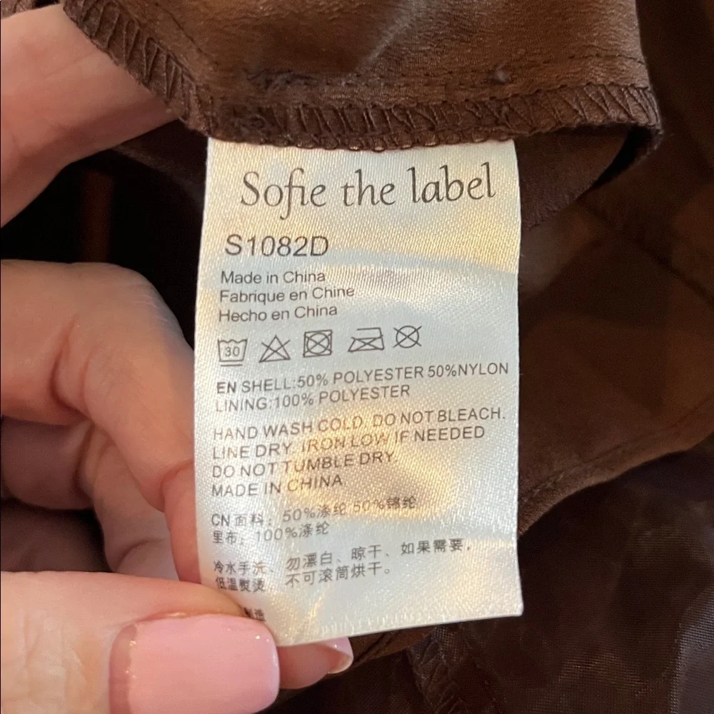 Sofie the label taffeta midi brown dress whimsigoth/fairycore style | size S - Picture 8 of 8